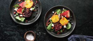 salad with sous vide beets