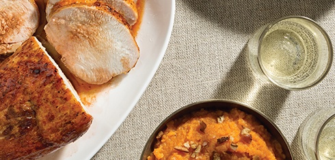 Slow-Cooked Turkey with Cranberry-Infused Butternut Squash