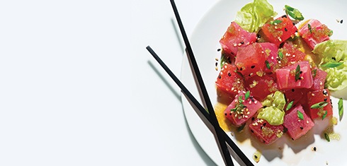 Michel Richard's Tuna & Compressed Watermelon Salad