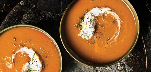 Carrot Soup with Smoked Ginger