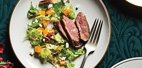 Brussels Sprouts and Duck Breast Salad