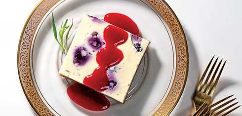 Blueberry Tarragon Cheesecake