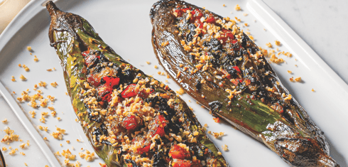 Imam Bayildi/Stuffed Chinese Eggplant